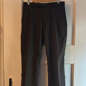Men's Black Pinstripe Pants